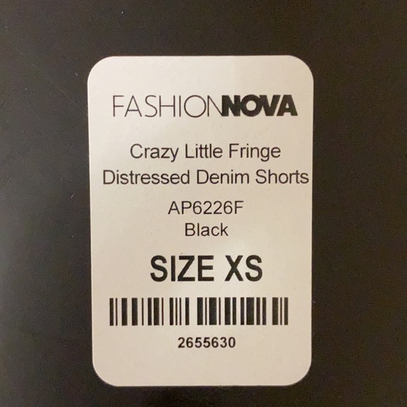 Crazy Little Fringe Distressed Denim Shorts - Picture 5 of 5